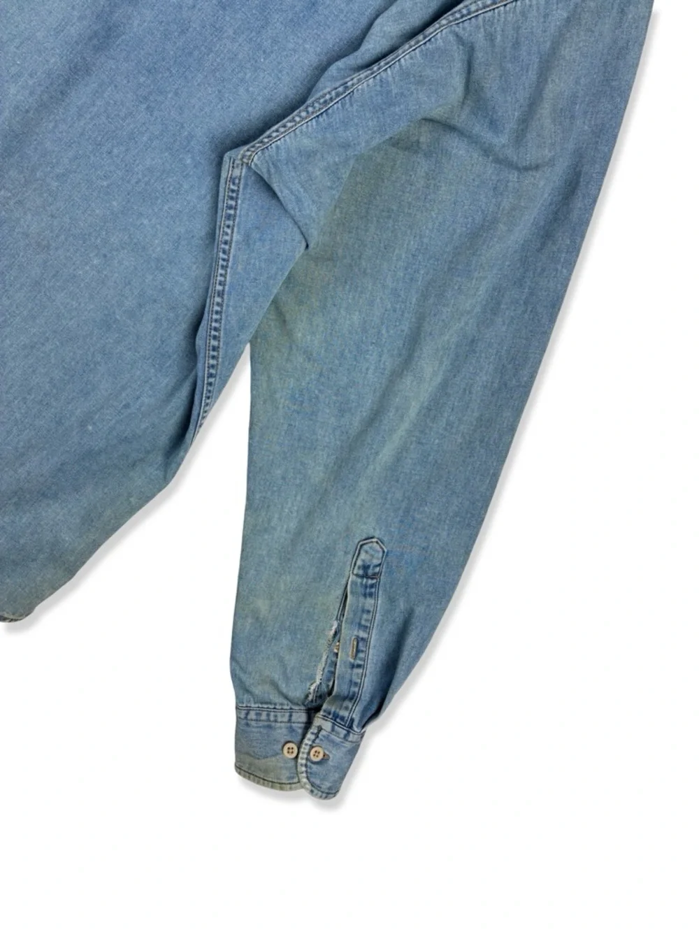 Banana Republic Denim Vintage Chambray Button Up Thrashed Shirt